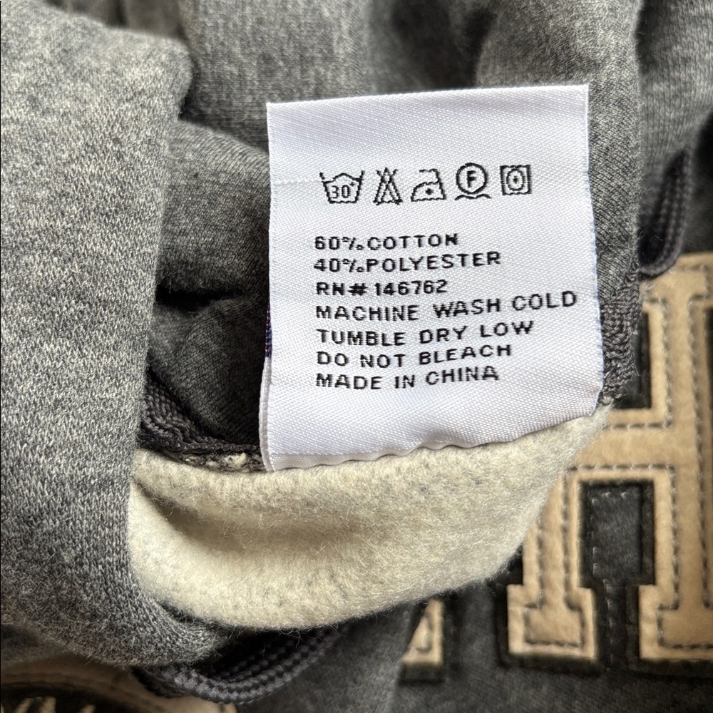 🍦HOST. PICK🍦Plymouth Harbor Massachusetts embroidered Grey Hoodie NWT pockets - Picture 12 of 16